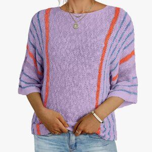Dokotoo Crewneck 3/4 Sleeve Relaxed-Fit Knit Sweater Top - Womens XL